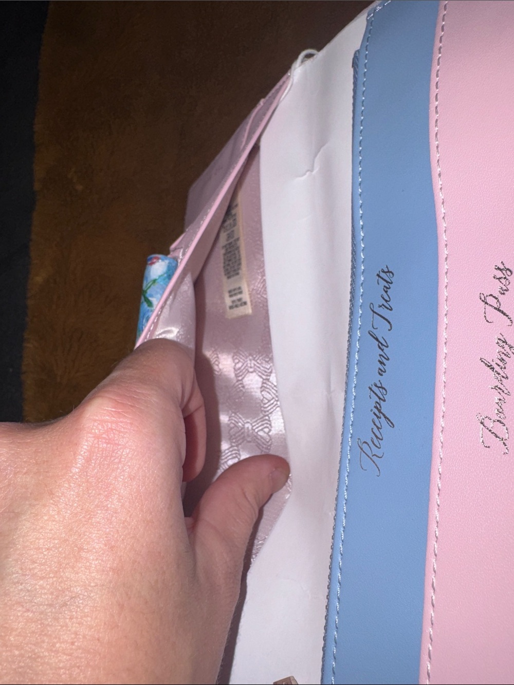 Ted Baker Blue Floral Slim Faux-Leather Wallet - Picture 5 of 7